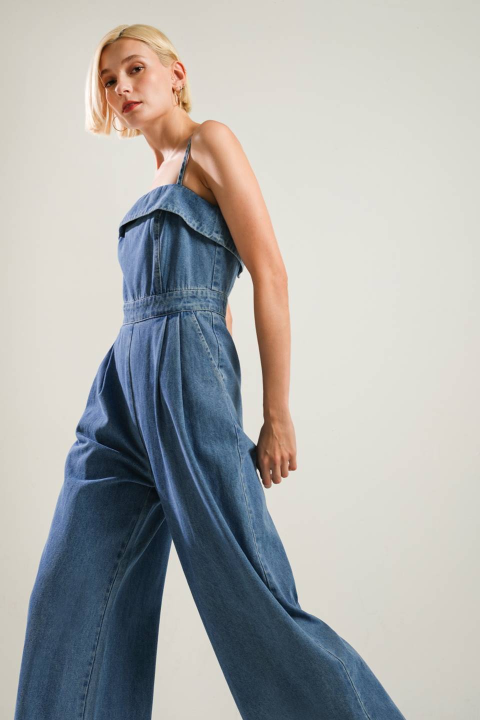 URBAN ELEGANCE DENIM JUMPSUIT Flying Tomato