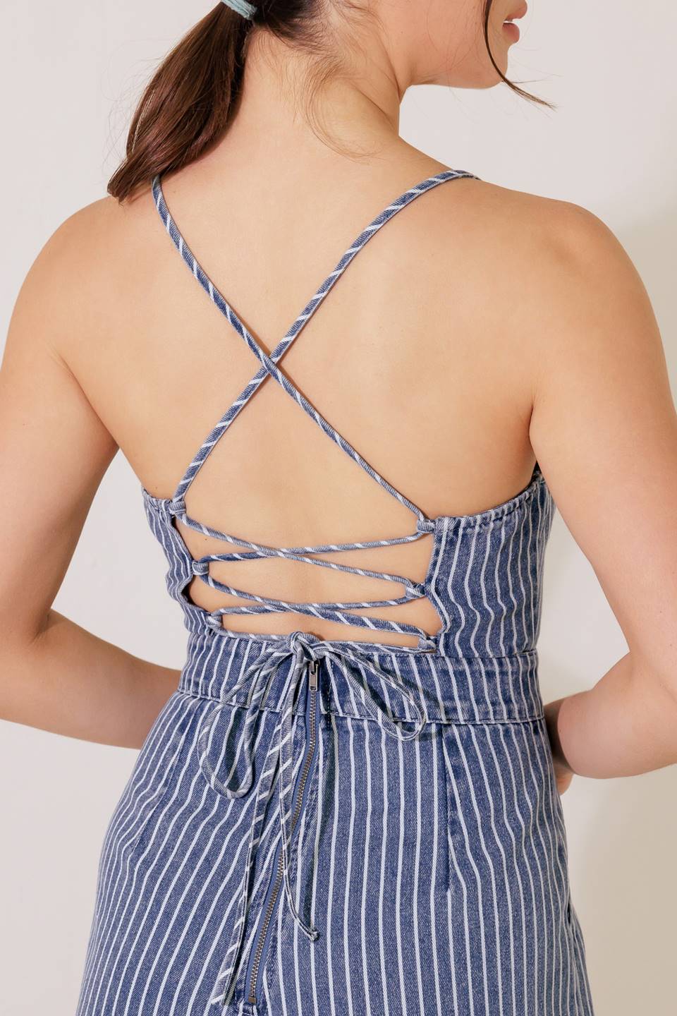 BEGIN AGAIN BLUE DENIM JUMPSUIT Flying Tomato