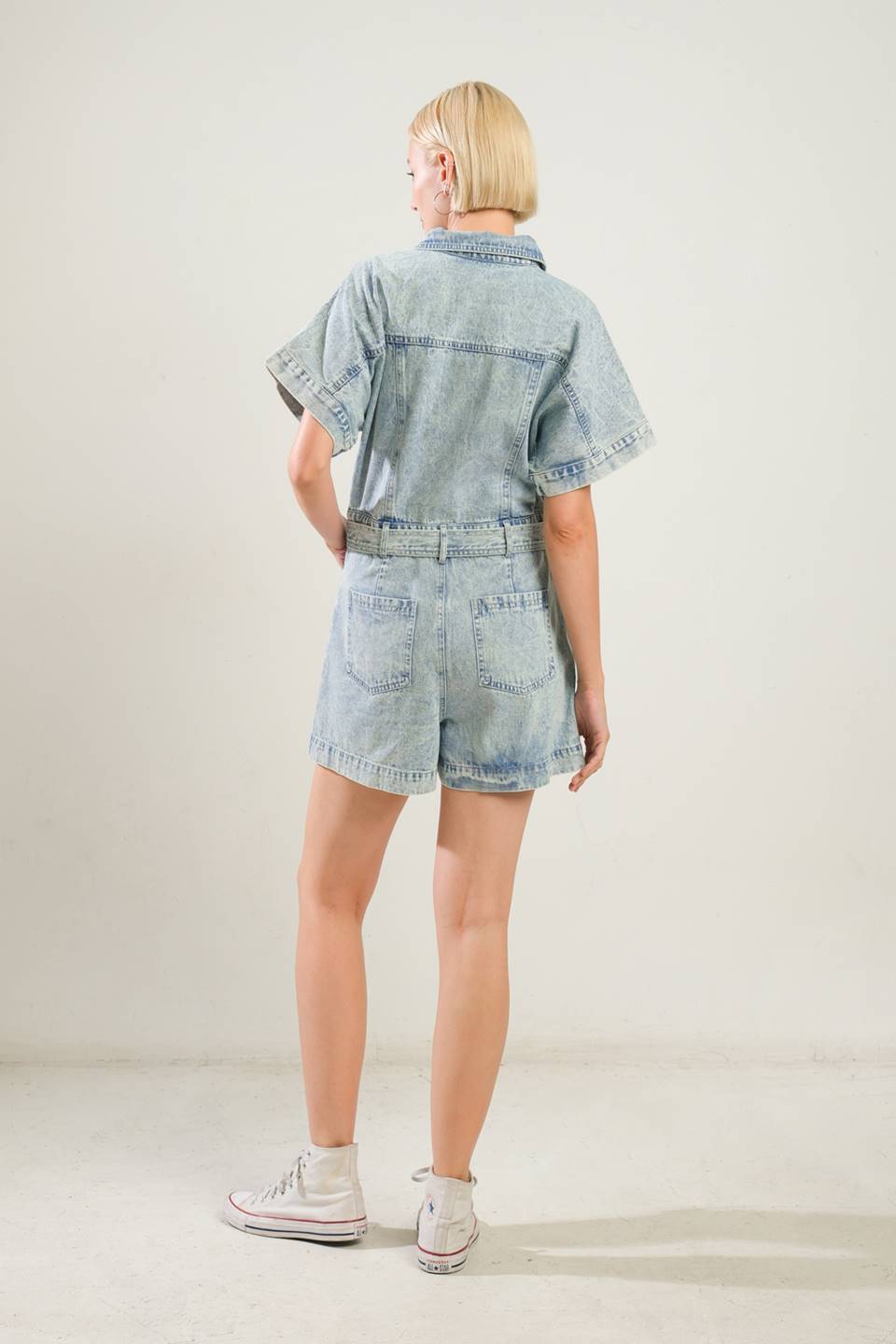 COUNTRYSIDE CHARM DENIM ROMPER Flying Tomato
