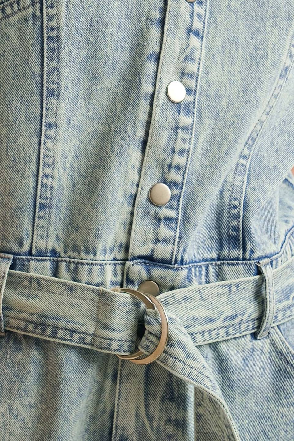COUNTRYSIDE CHARM DENIM ROMPER Flying Tomato