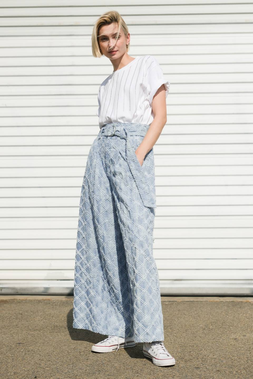 UNFOLDING CHAPTER DENIM PANTS Flying Tomato