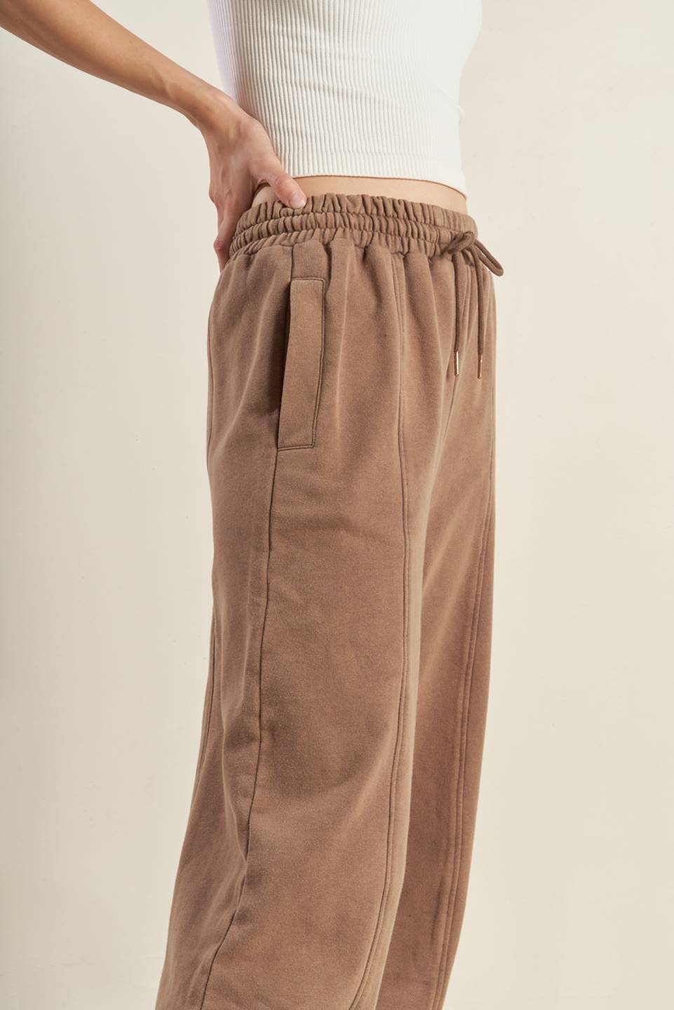 DELIGHTFUL DRAPE FRENCH TERRY JOGGER PANTS Flying Tomato