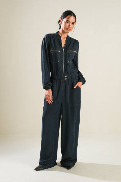 HORIZON HAVEN WOVEN JUMPSUIT