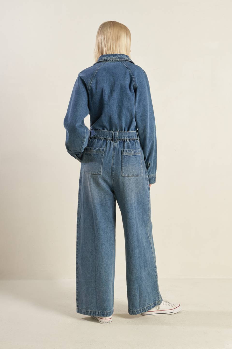 PERFECT MEET DENIM JUMPSUIT