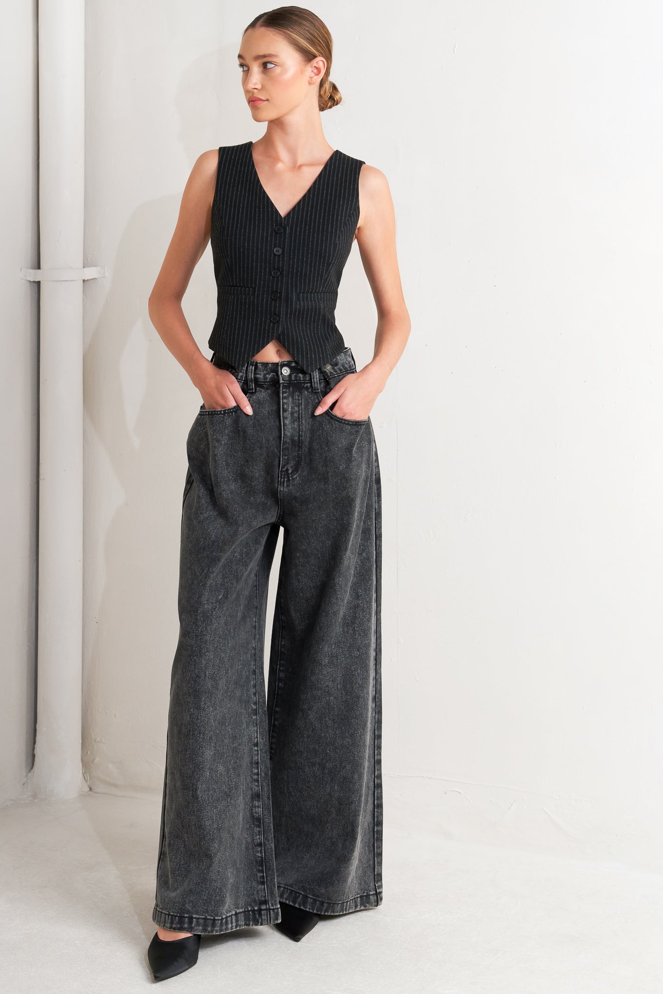 TAKE MY WORD DENIM PANTS Flying Tomato