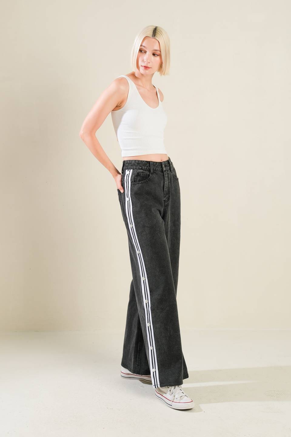 ELEGANT ELEVATION DENIM PANTS Flying Tomato