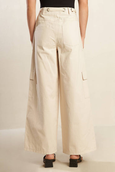 Colette Dream Woven Pants With Cargo Pockets And Belt