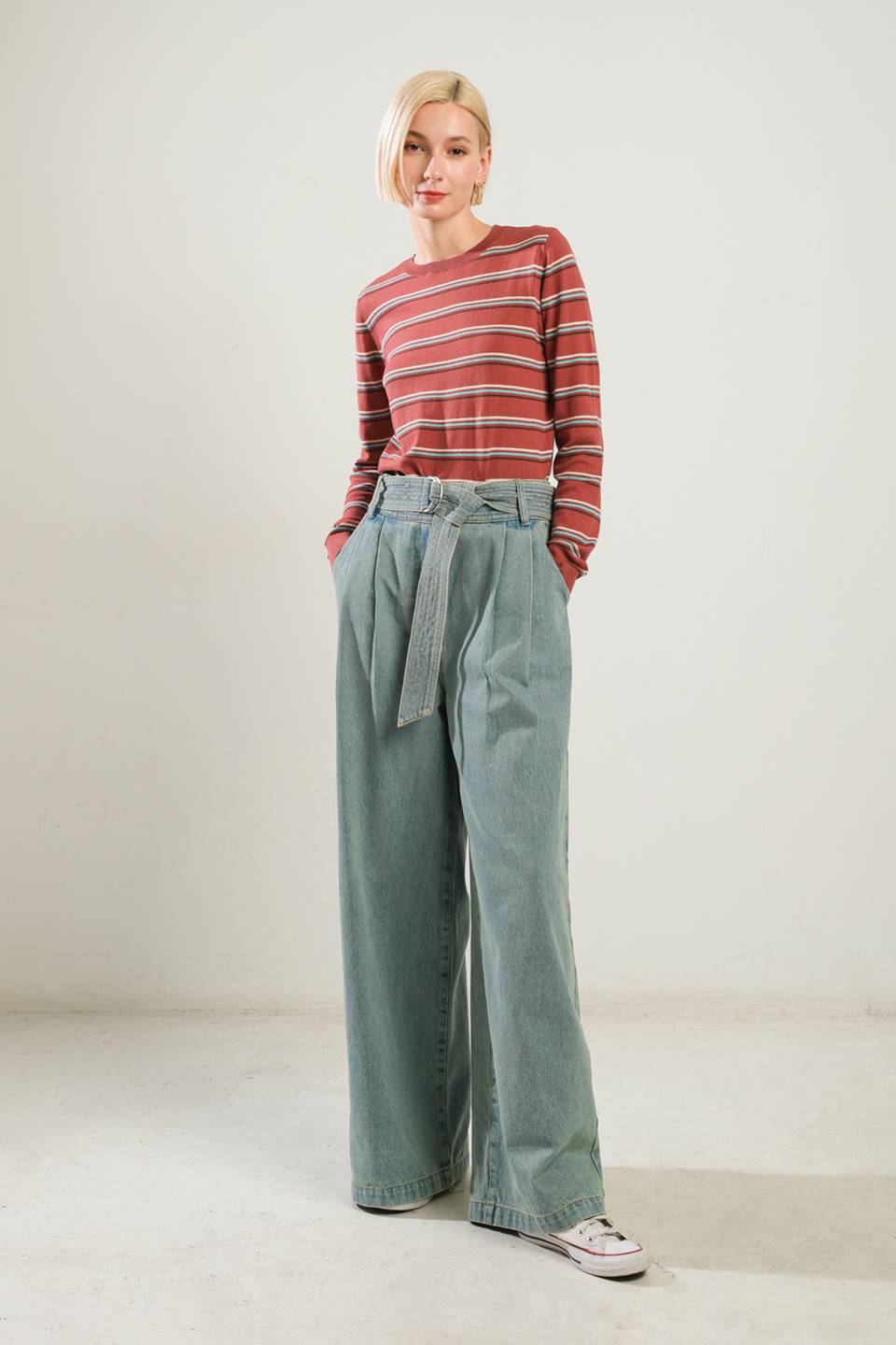 THINK OF ME DENIM PANTS