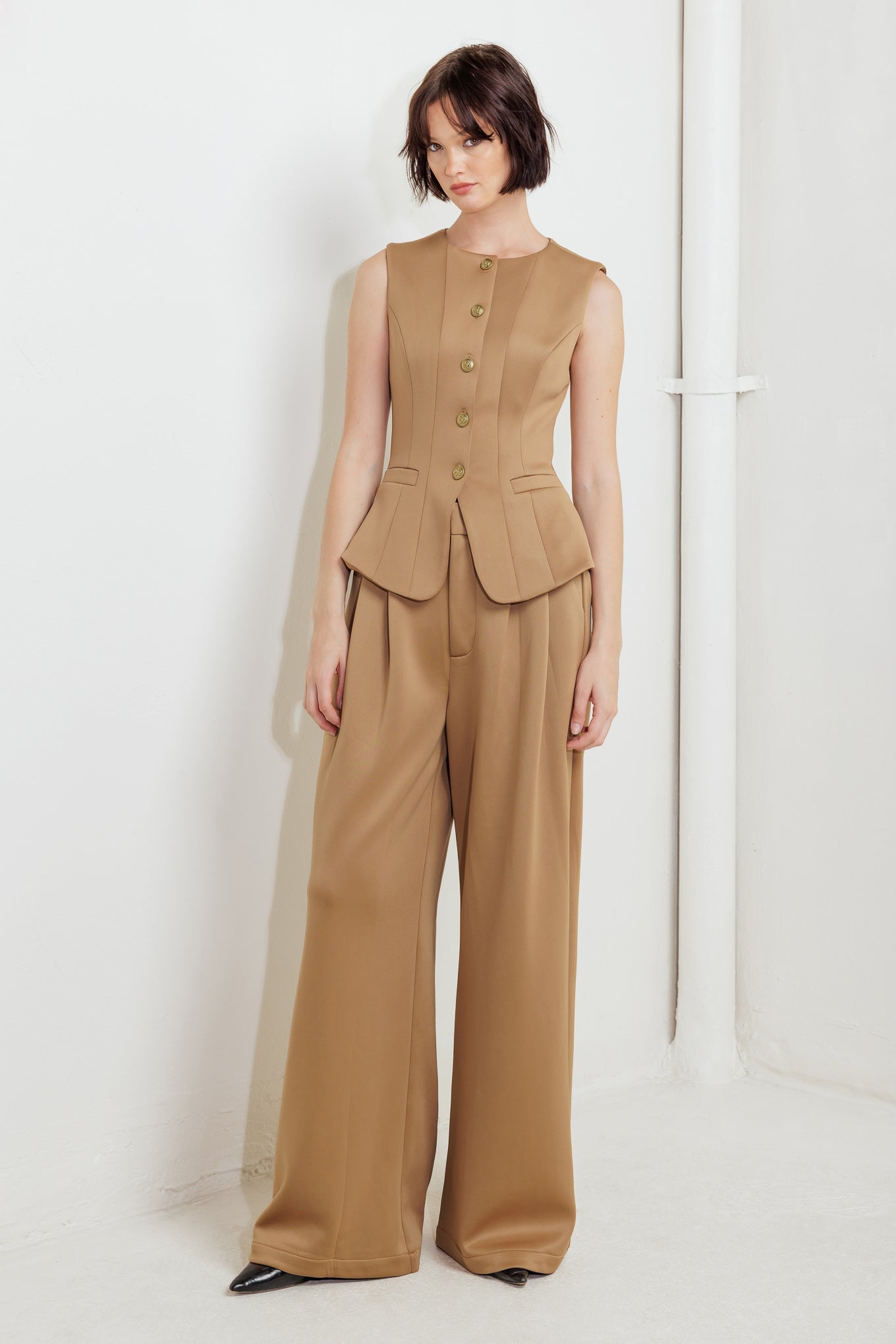 ROMANTIC PETAL WOVEN PANTS Flying Tomato