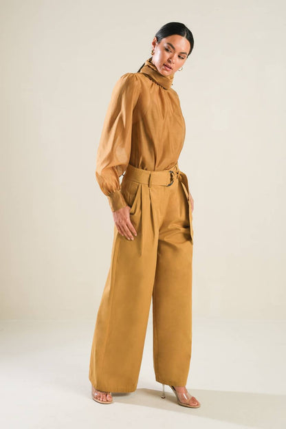 ELEGANCE UNVEILED WOVEN PANTS