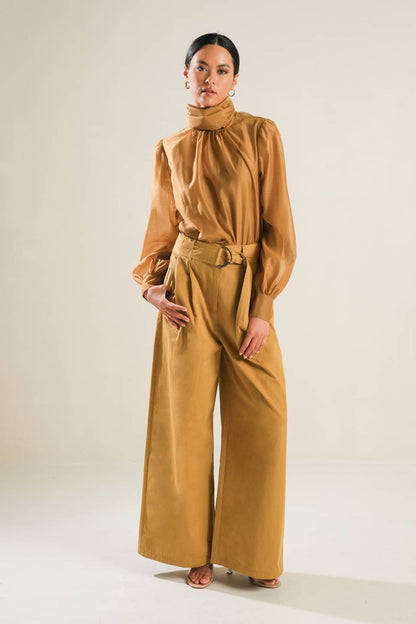 ELEGANCE UNVEILED WOVEN PANTS