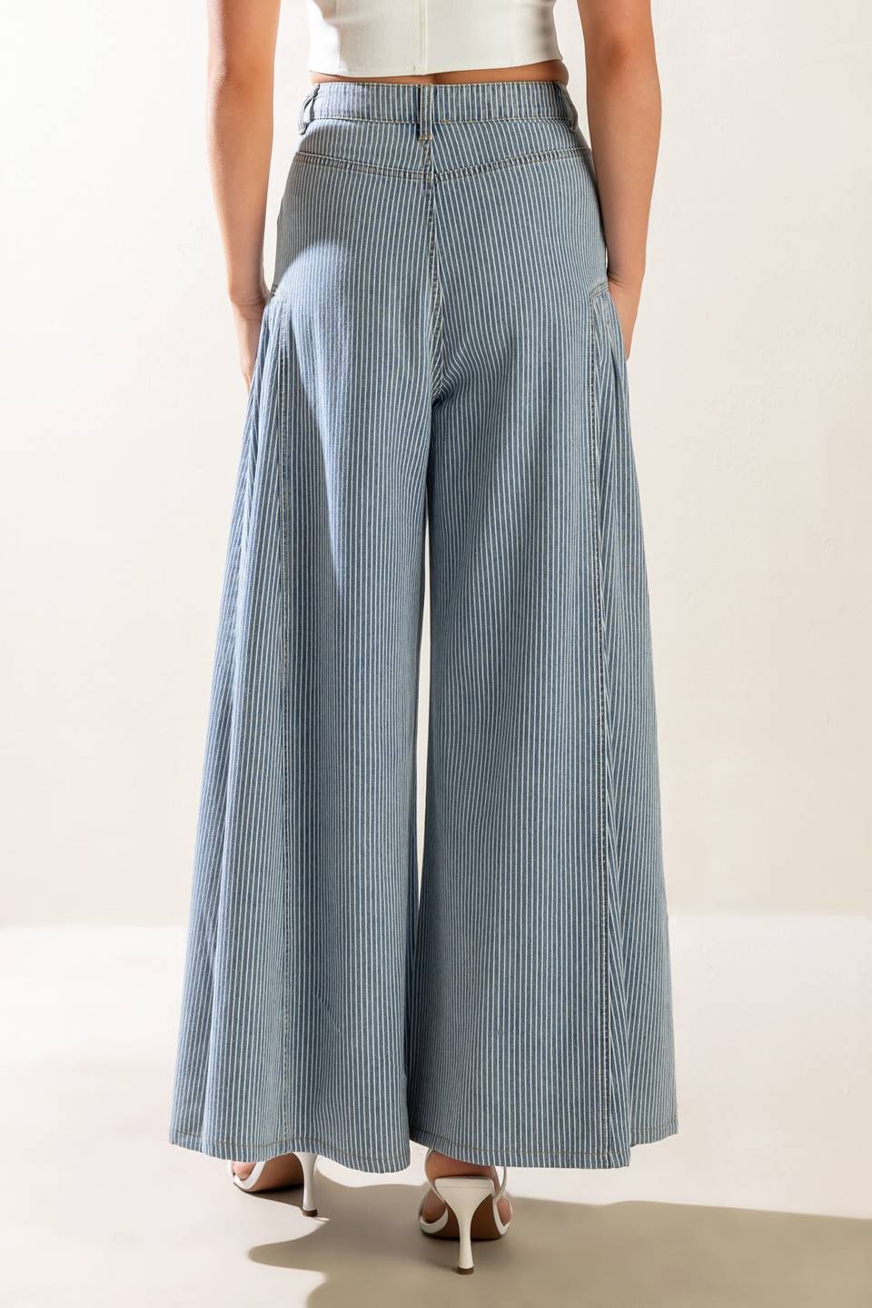 Rooftop Romance Denim Pants for Stylish High Waisted Look