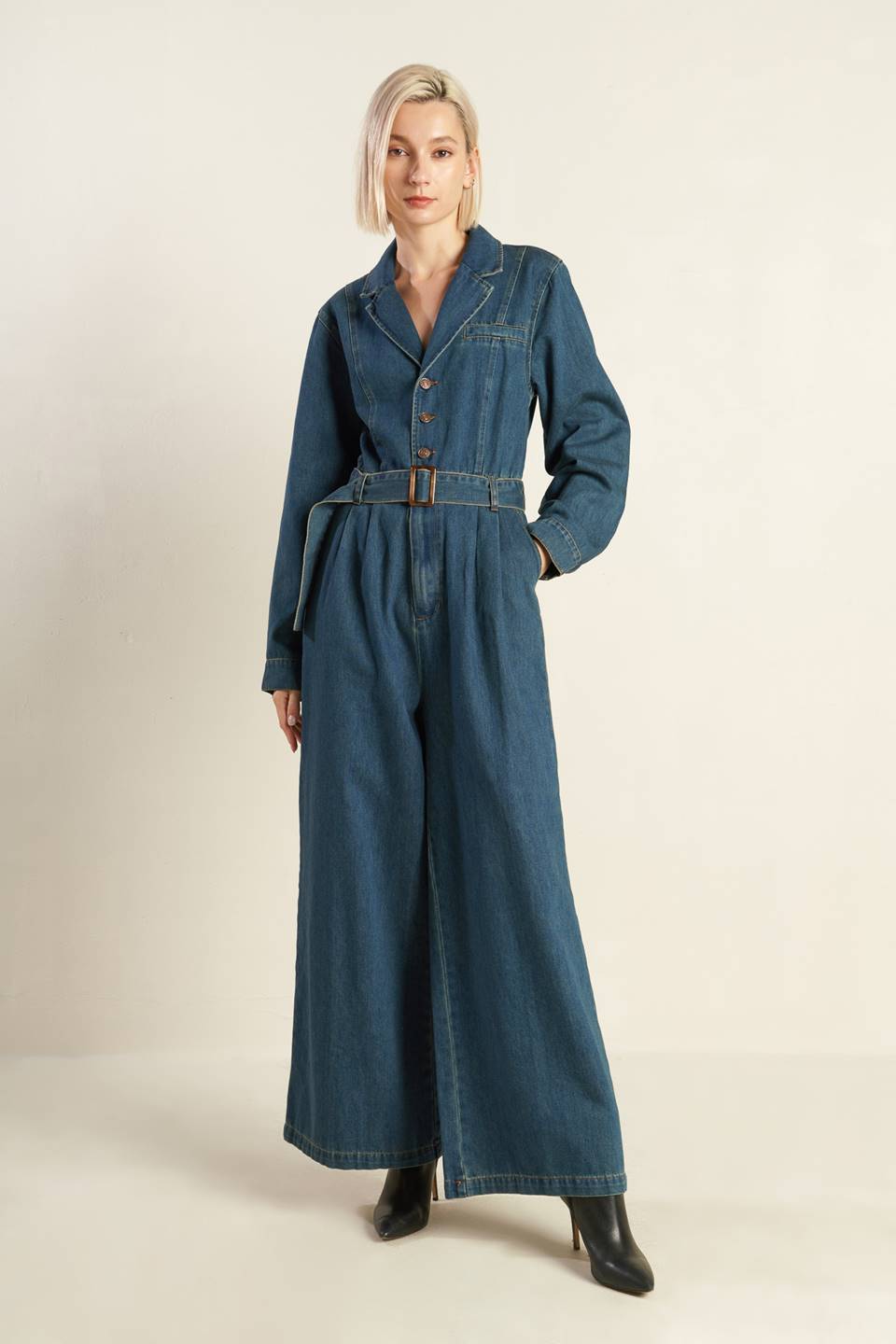 IN THE DETAILS DENIM JUMPSUIT Flying Tomato