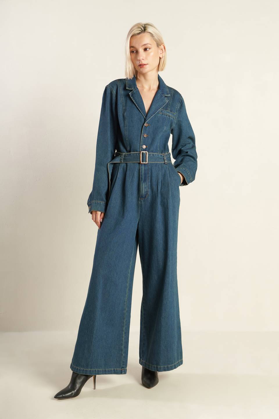 IN THE DETAILS DENIM JUMPSUIT Flying Tomato