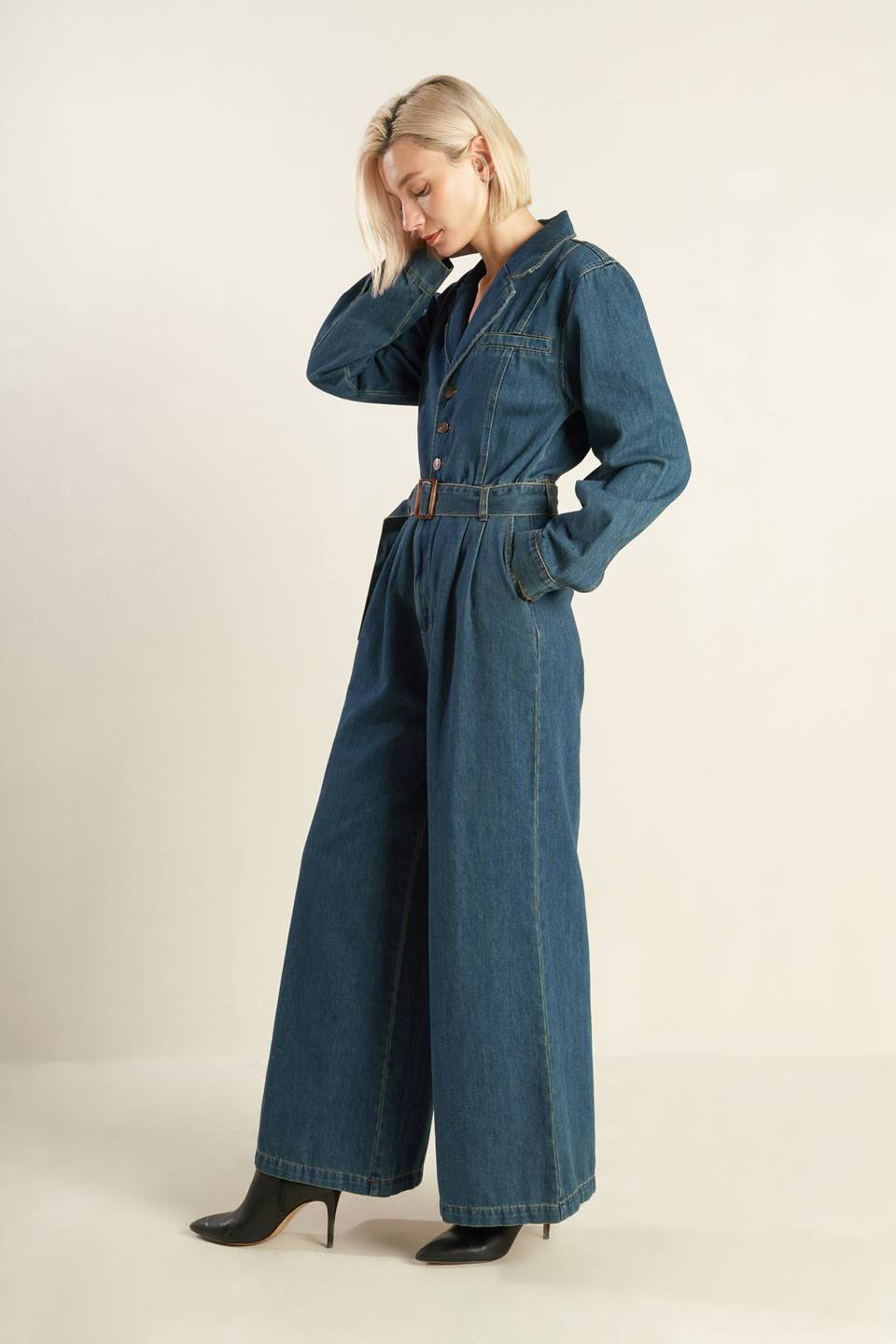 IN THE DETAILS DENIM JUMPSUIT Flying Tomato