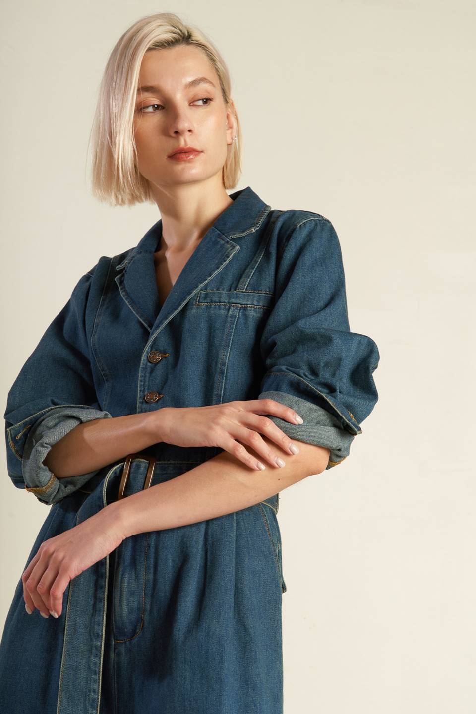 IN THE DETAILS DENIM JUMPSUIT Flying Tomato