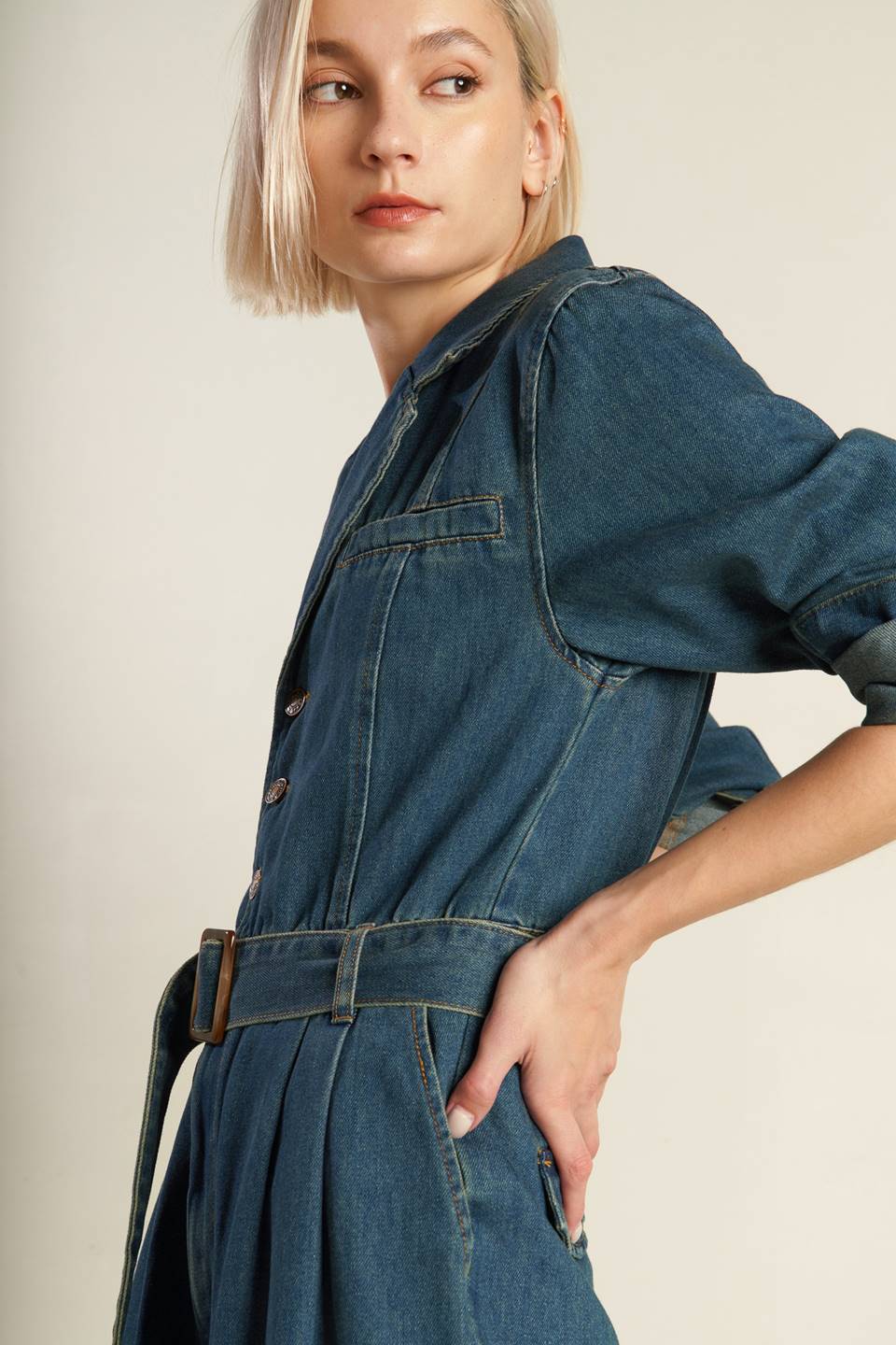 IN THE DETAILS DENIM JUMPSUIT Flying Tomato