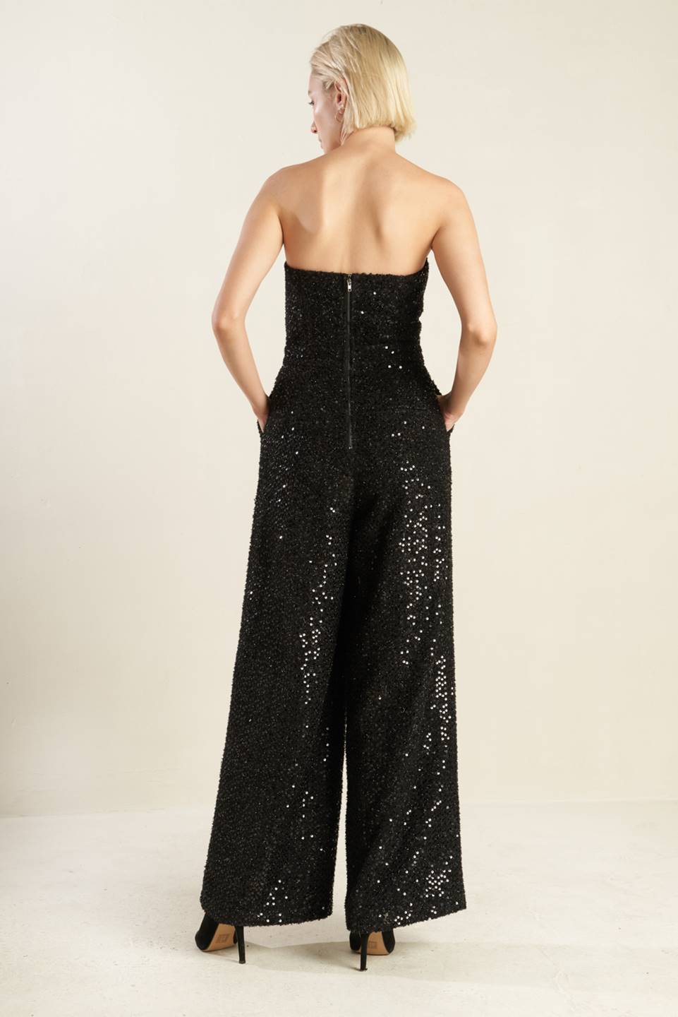 DOESN'T ADD UP SEQUIN JUMPSUIT