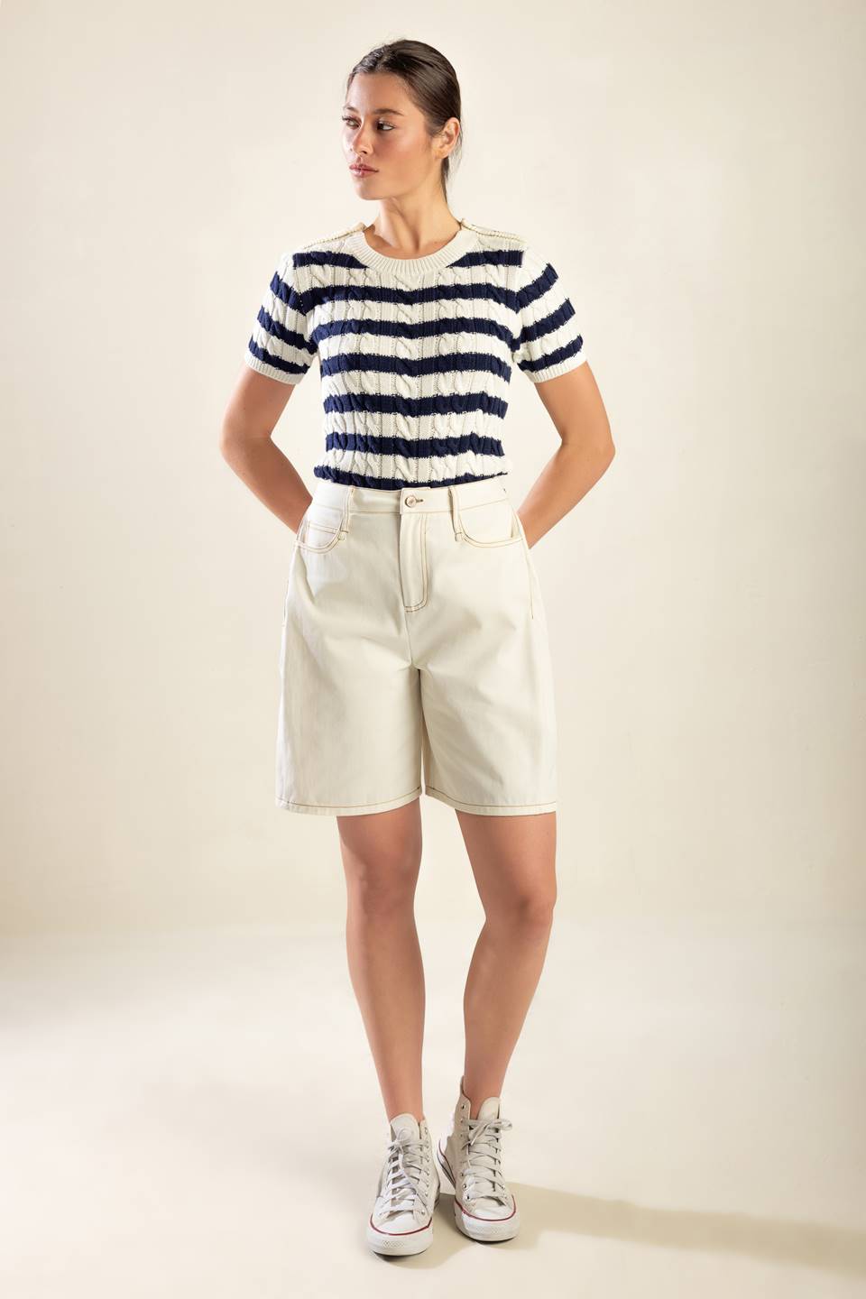 BREEZY WEAVE BERMUDA SHORTS