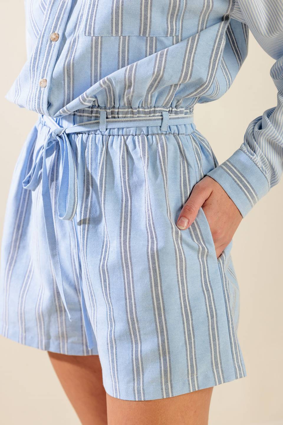 HOLD ME CLOSE WOVEN ROMPER Flying Tomato