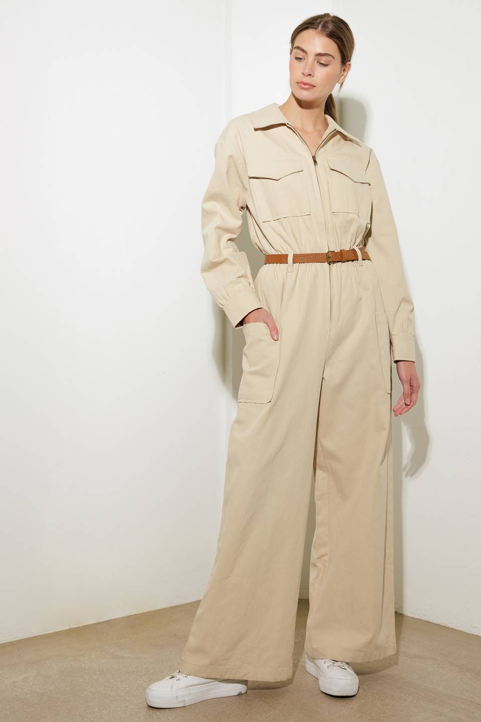 WHEN IT HAPPENS WOVEN JUMPSUIT Flying Tomato