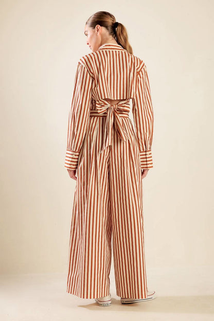 Woven Heartfelt Striped Pants