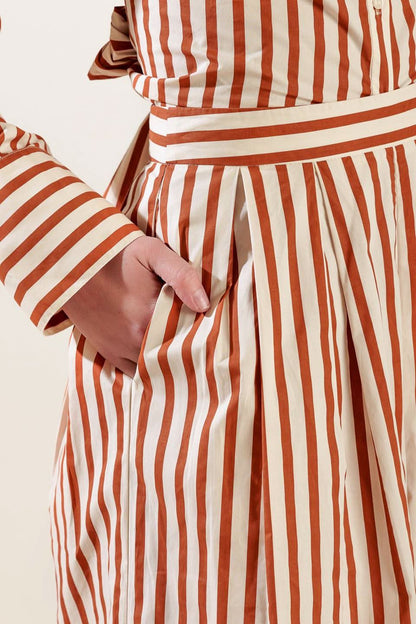 Woven Heartfelt Striped Pants