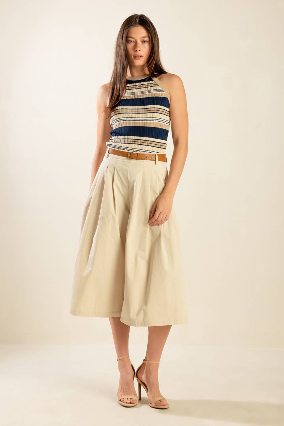 DRIFTING CURRENTS WOVEN CULOTTE PANTS Flying Tomato