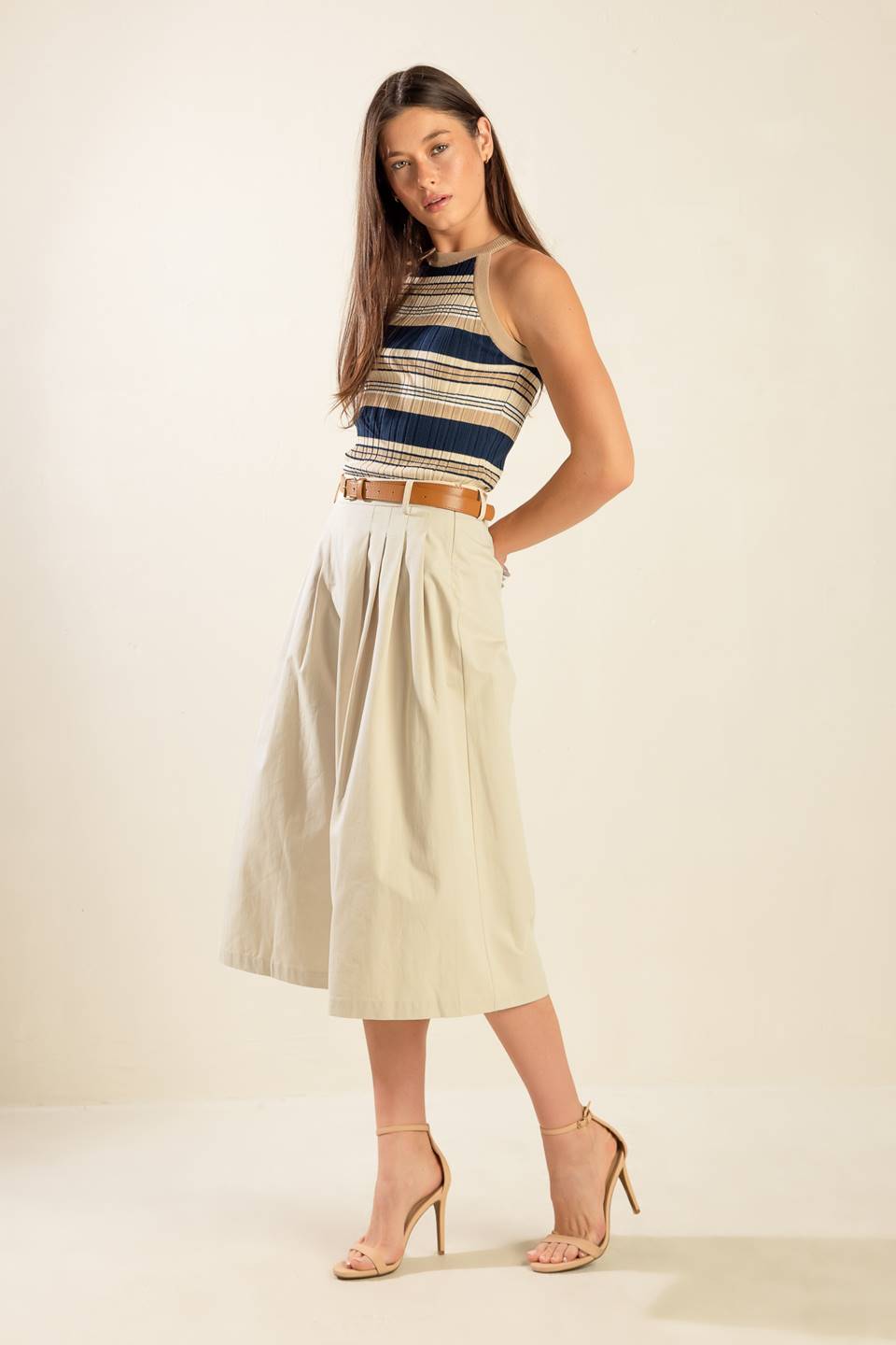DRIFTING CURRENTS WOVEN CULOTTE PANTS Flying Tomato