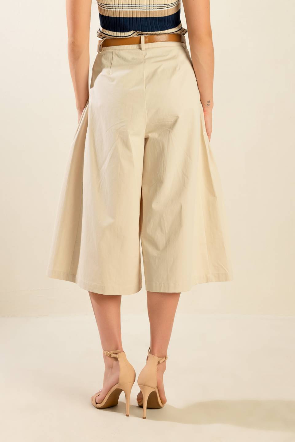 DRIFTING CURRENTS WOVEN CULOTTE PANTS Flying Tomato