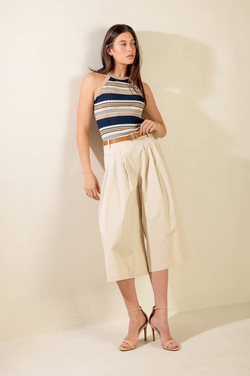 BREEZY TIDE WOVEN CULOTTE PANTS