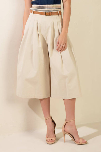 BREEZY TIDE WOVEN CULOTTE PANTS