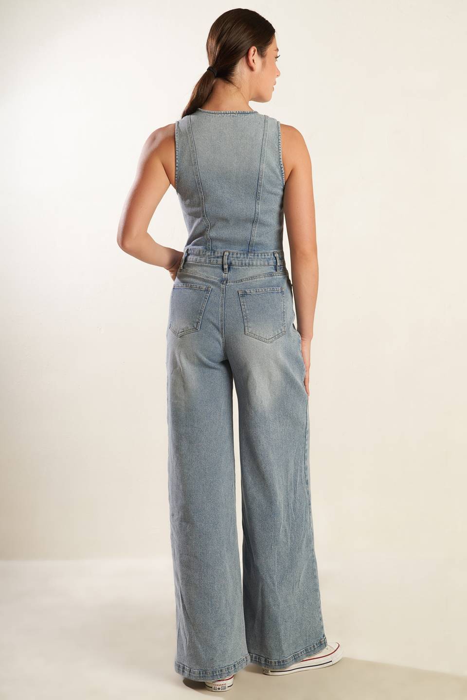 WALK WITH ME DENIM JUMPSUIT Flying Tomato
