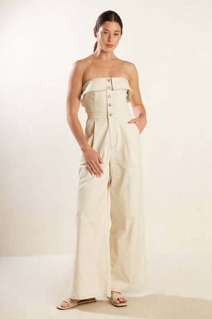 WEEKEND GETAWAY  WOVEN JUMPSUIT