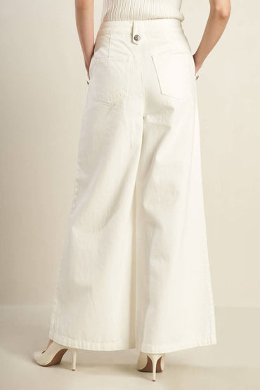 SOFT TONE WIDE-LEG PANTS