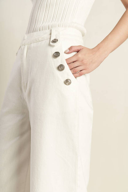 SOFT TONE WIDE-LEG PANTS