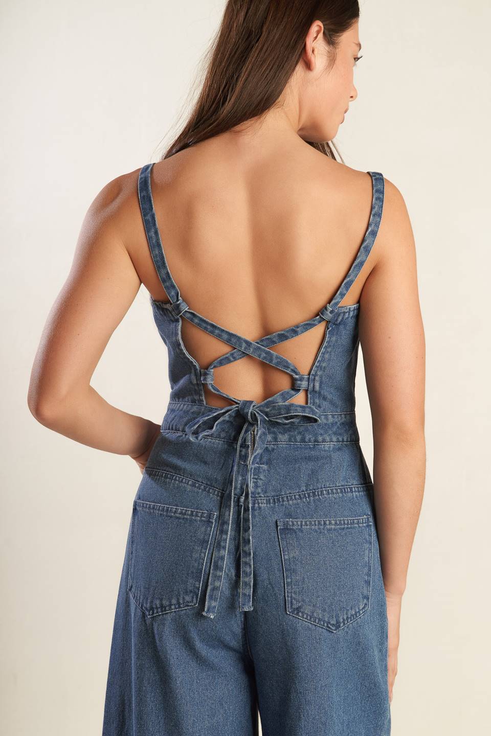 CLEAN GIRL DENIM JUMPSUIT Flying Tomato