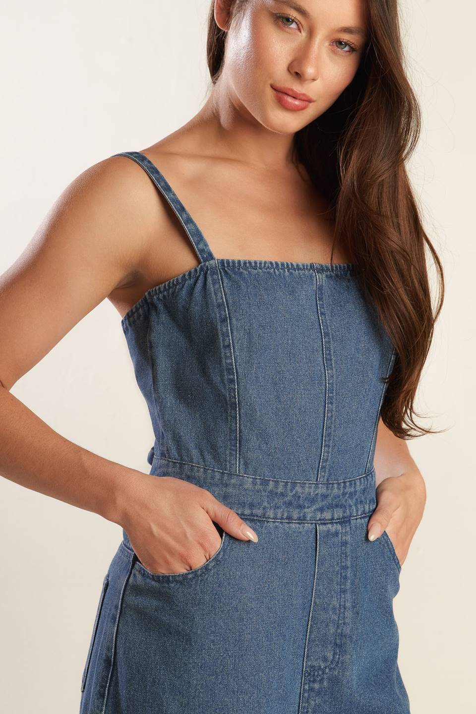 CLEAN GIRL DENIM JUMPSUIT Flying Tomato