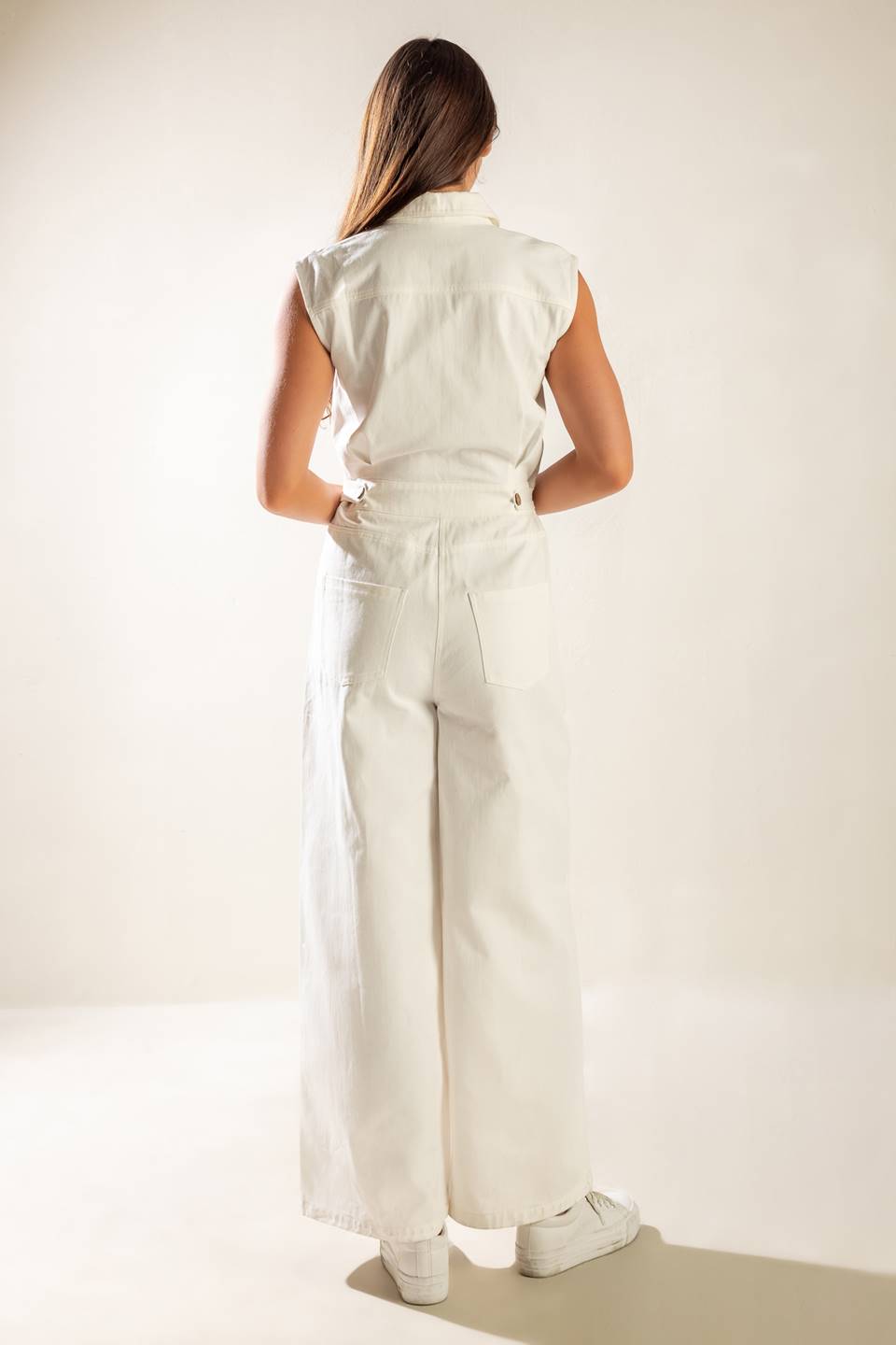 THE ART OF HAPPINESS WOVEN JUMPSUIT