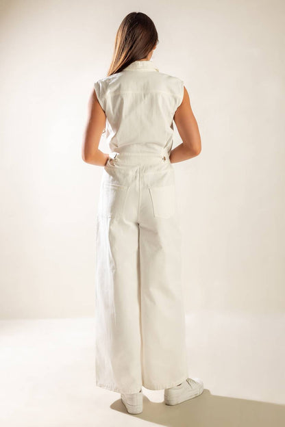 THE ART OF HAPPINESS WOVEN JUMPSUIT