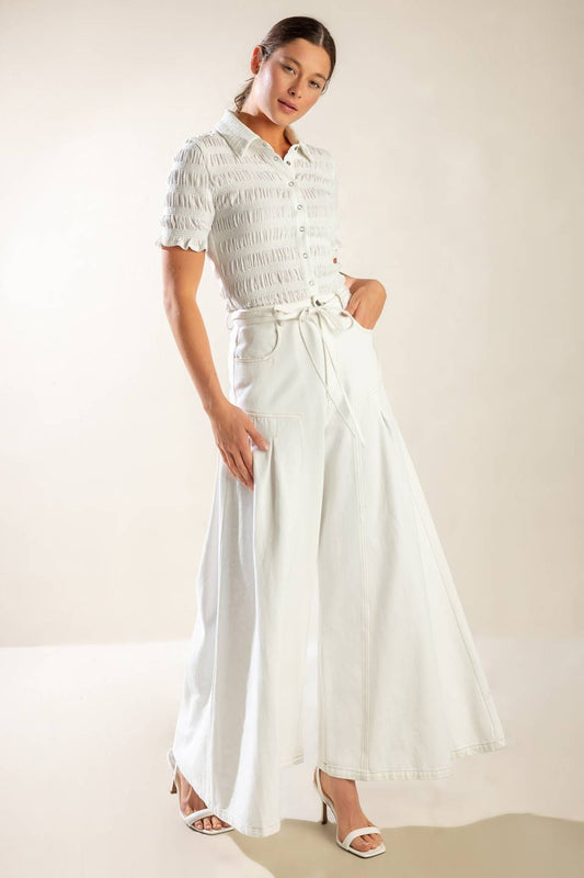 EVERY SUNDAY WHITE WOVEN PANTS Flying Tomato