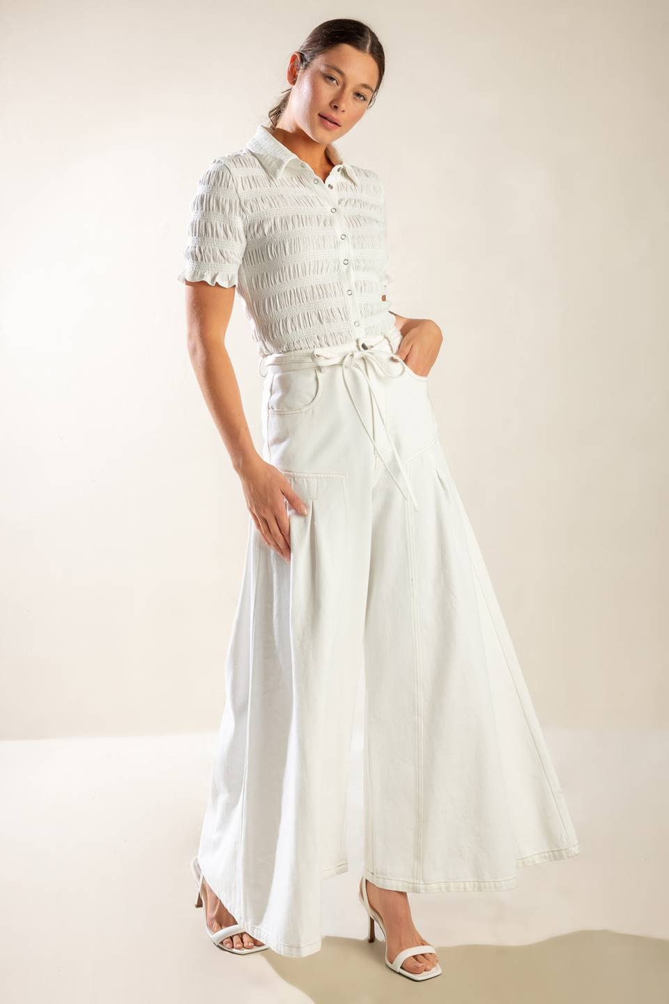 EVERY SUNDAY WHITE WOVEN PANTS Flying Tomato