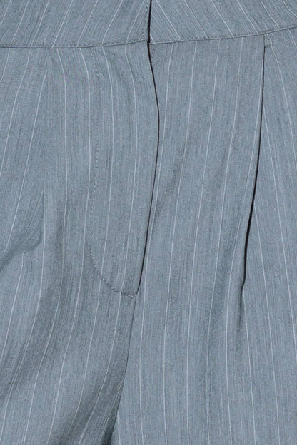 SMILE BRIGHT IN GREY WOVEN PANTS