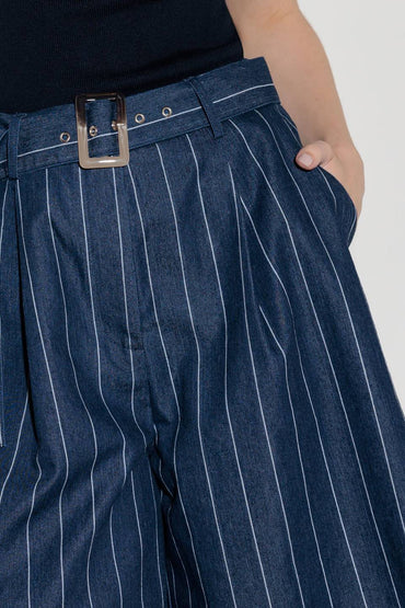 HOLD JOY IN INDIGO WOVEN PANTS