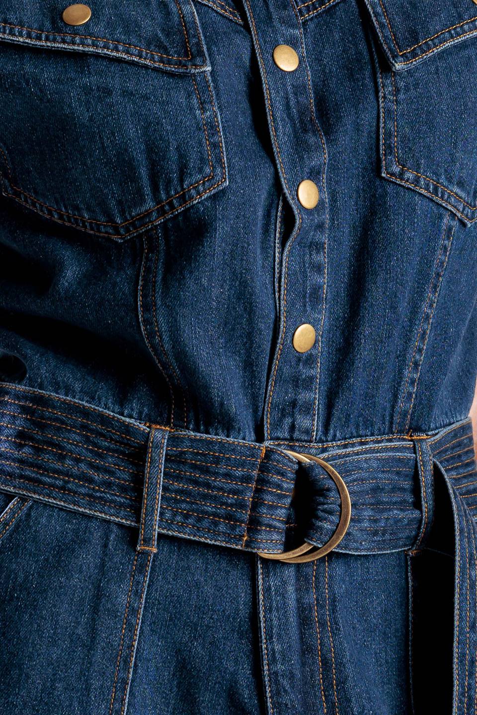 A LITTLE BIT OF THIS DENIM ROMPER denim - ROMPER
