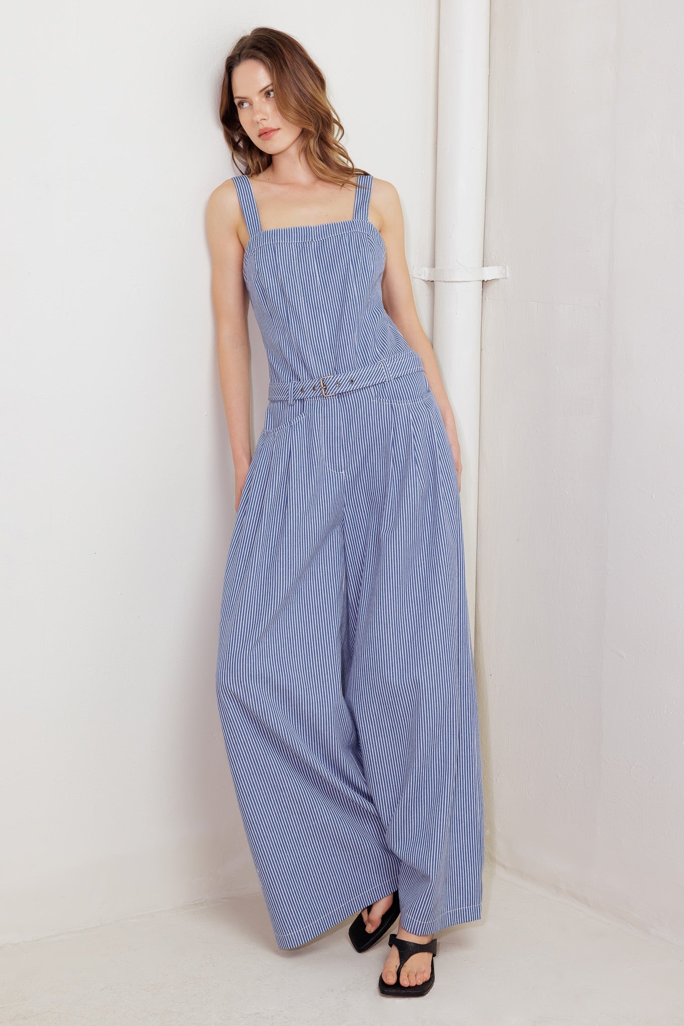 FRESH PETAL BLUE WOVEN JUMPSUIT Flying Tomato
