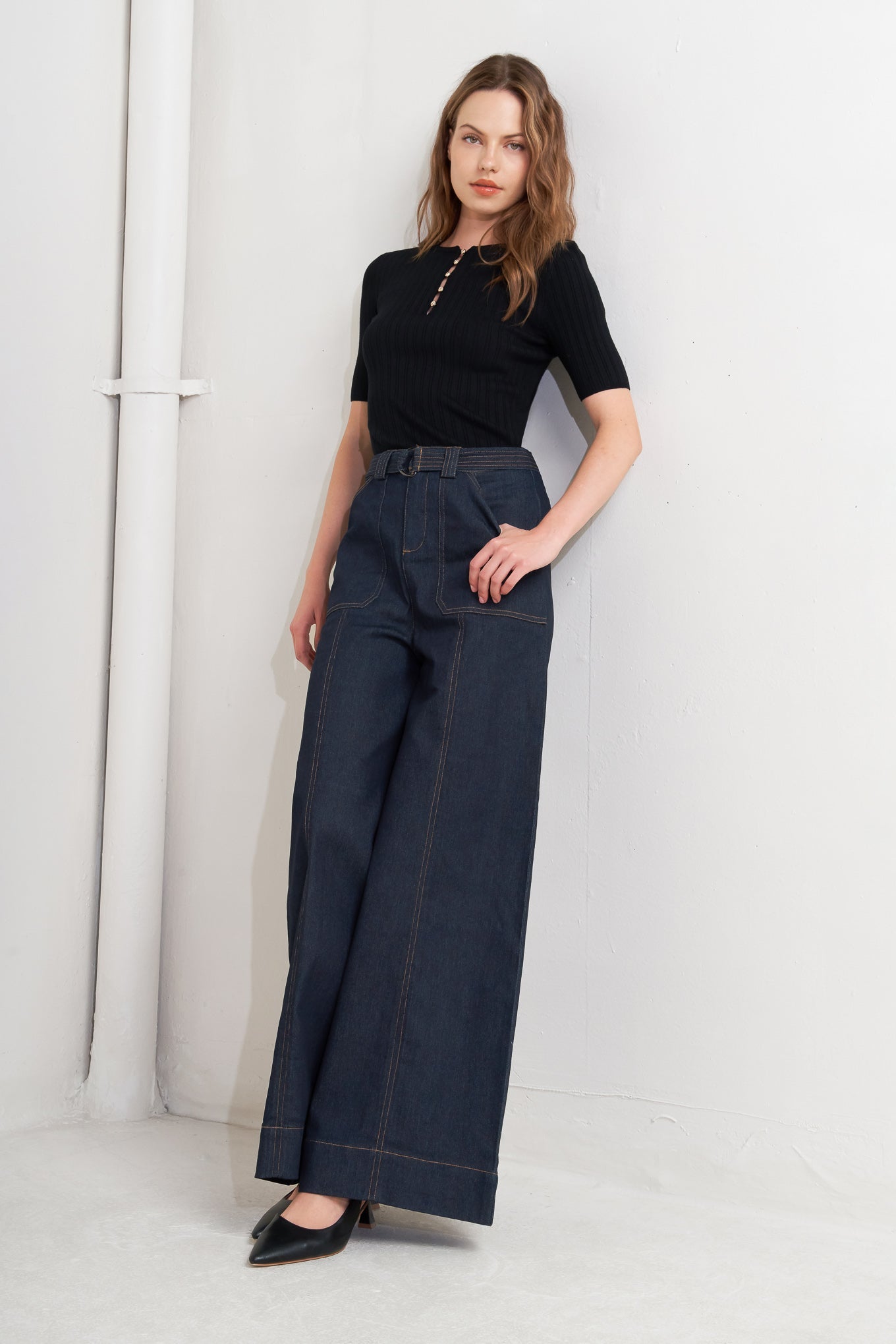 URBAN PANEL DENIM PANTS Flying Tomato