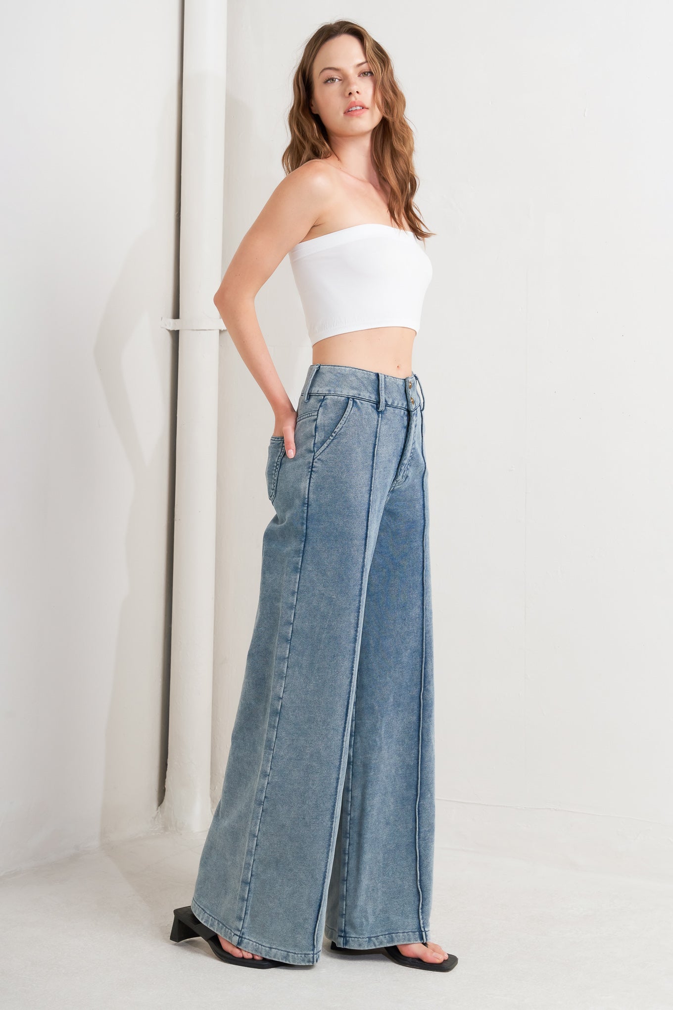 TAILORED FRAME FRENCH TERRY PANTS Flying Tomato