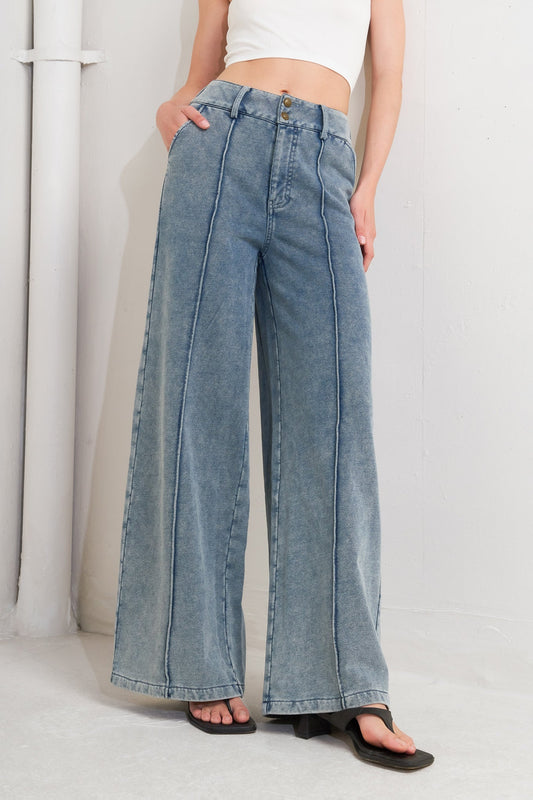 TAILORED FRAME FRENCH TERRY PANTS Flying Tomato