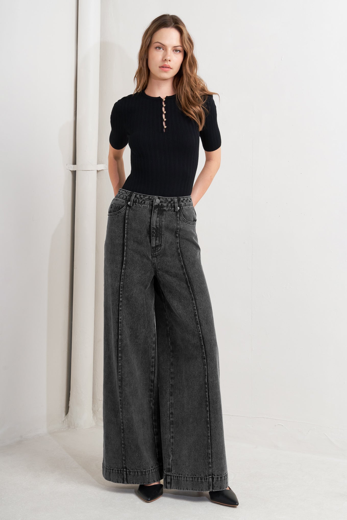 GRAPHITE MUSE DENIM PANTS Flying Tomato